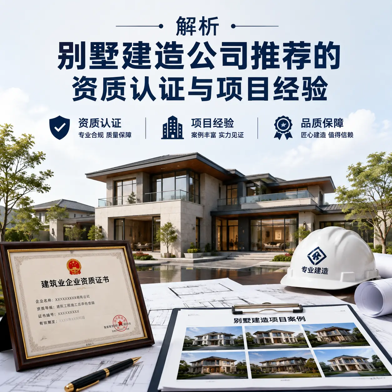 解析 江苏 别墅建造公司推荐的资质认证与项目经验