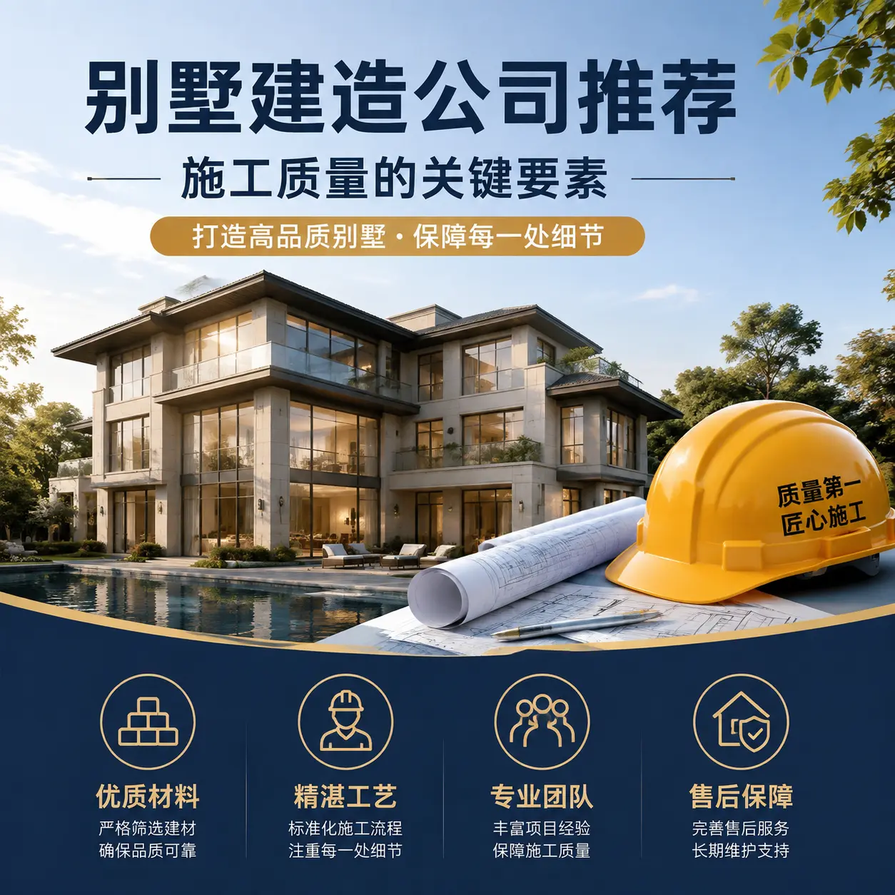 别墅建造公司推荐： 江苏 施工质量的关键要素