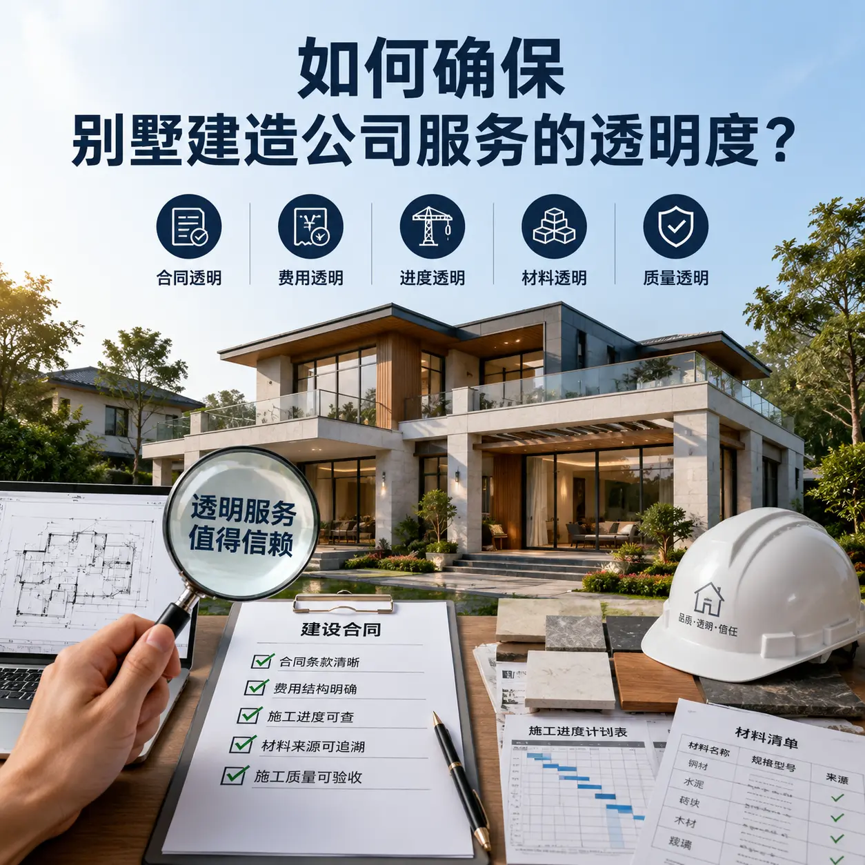 在 江苏 如何确保别墅建造公司服务的透明度？