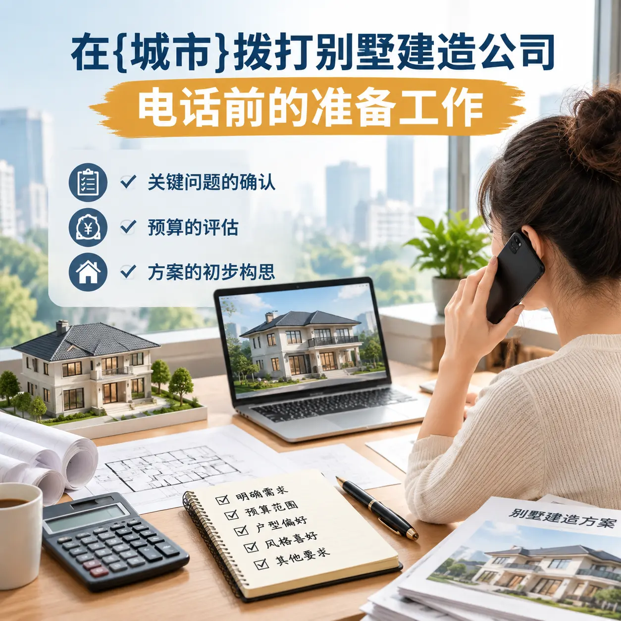 在江苏拨打别墅建造公司电话前的准备工作