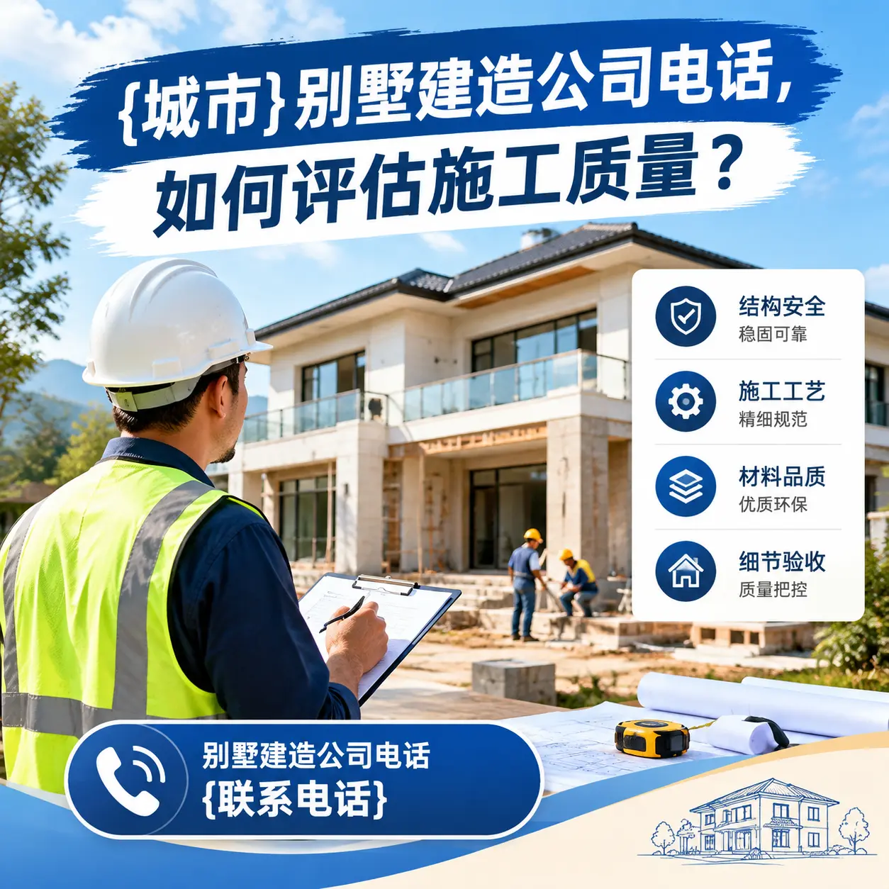 江苏别墅建造公司电话,如何评估施工质量?