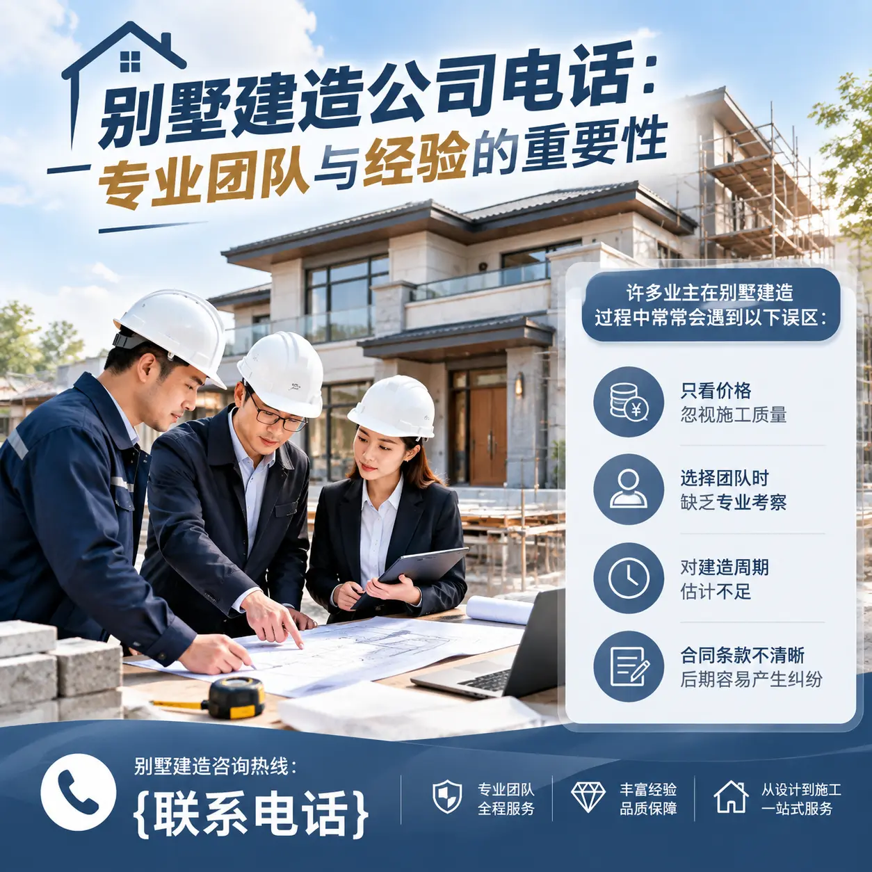 江苏别墅建造公司电话:专业团队与经验的重要性