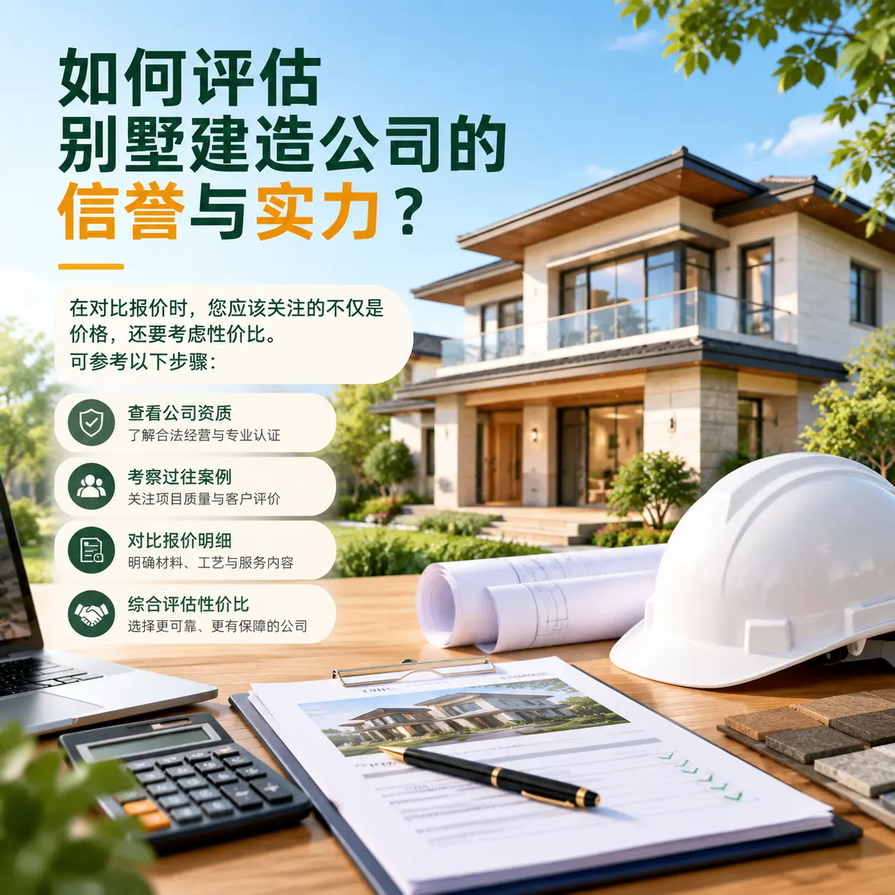 如何评估 江苏 别墅建造公司的信誉与实力?