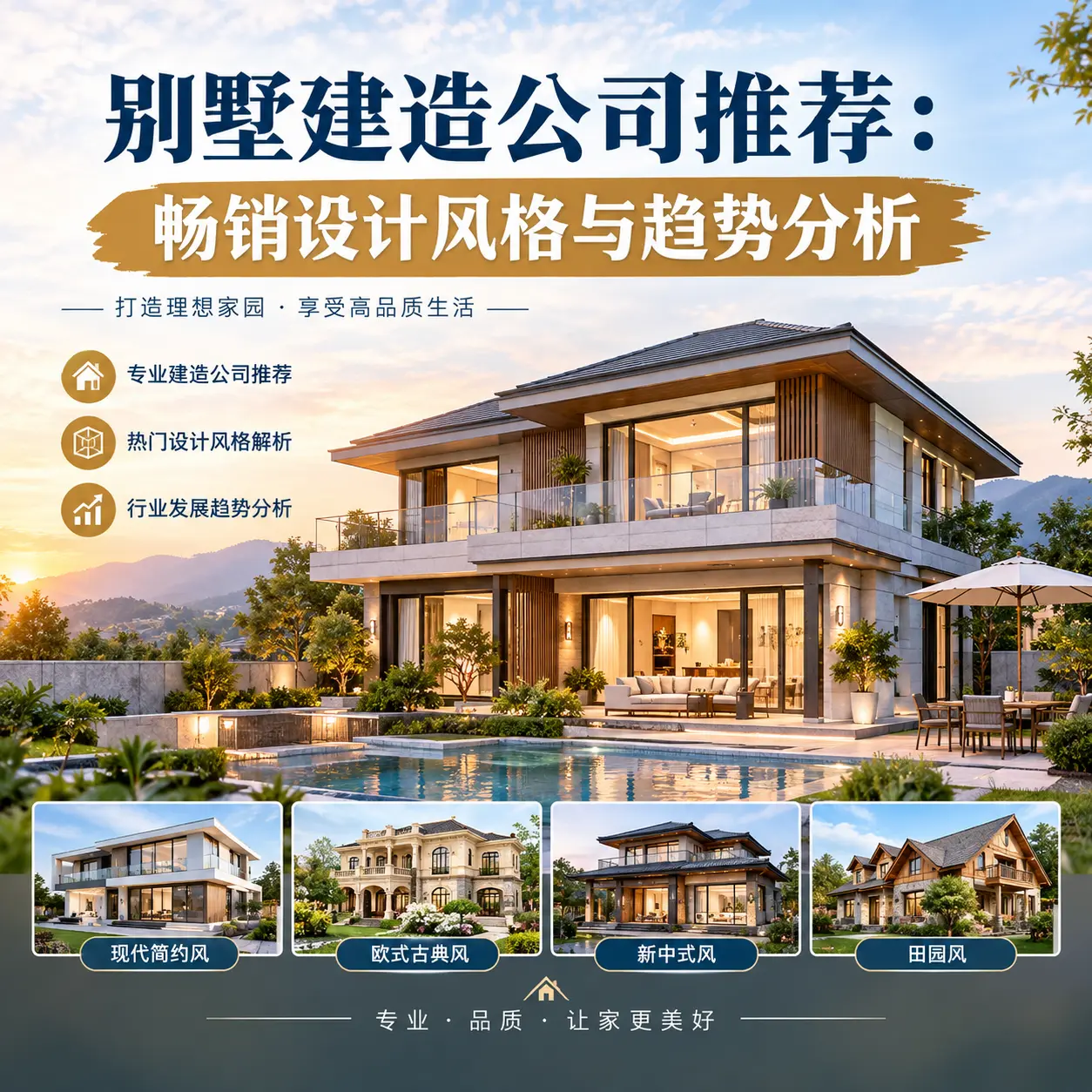 别墅建造公司推荐: 江苏 畅销设计风格与趋势分析