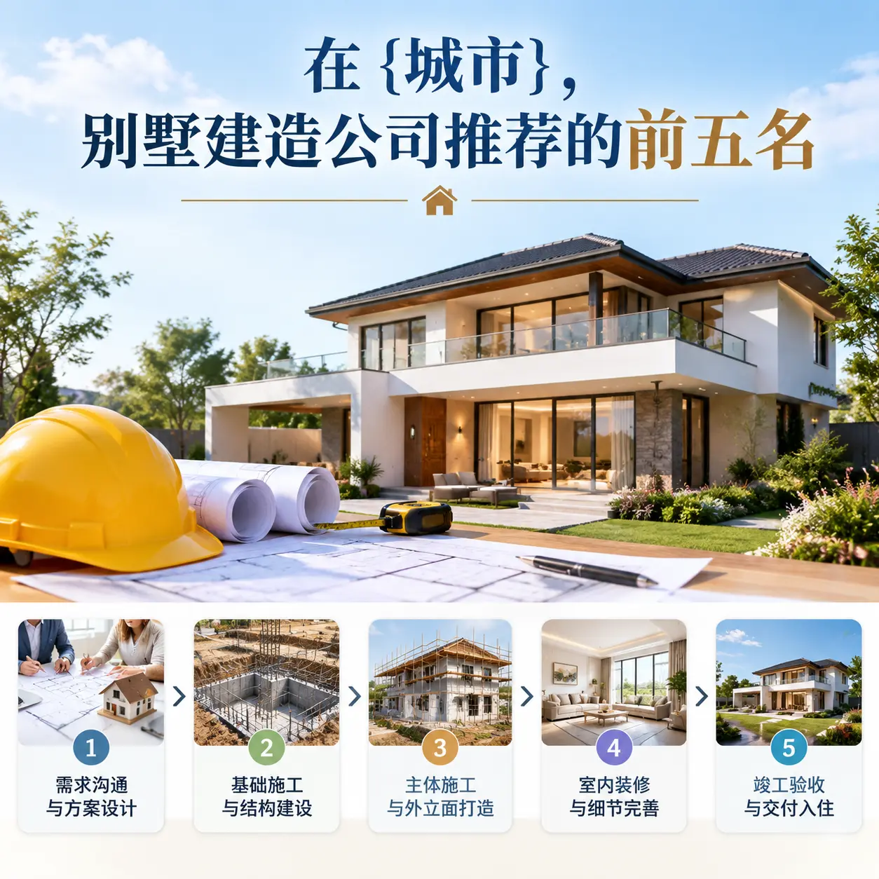 在 江苏，别墅建造公司推荐的前五名