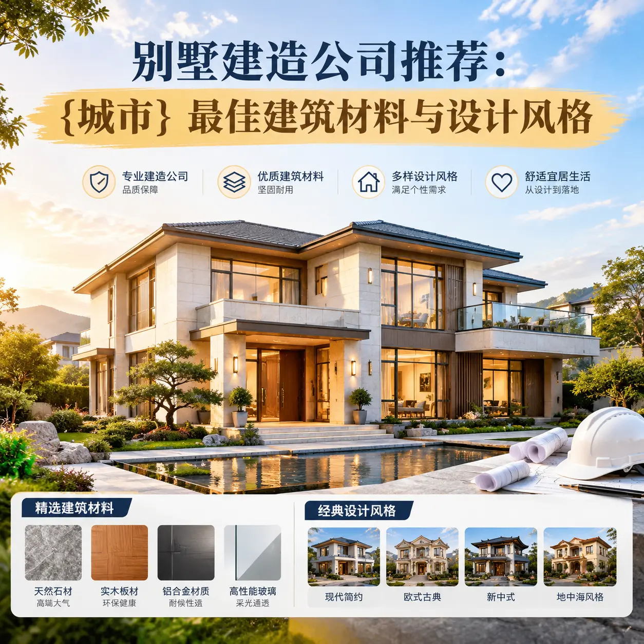 别墅建造公司推荐： 江苏 最佳建筑材料与设计风格