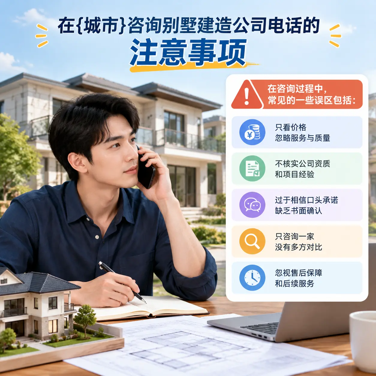 在江苏咨询别墅建造公司电话的注意事项