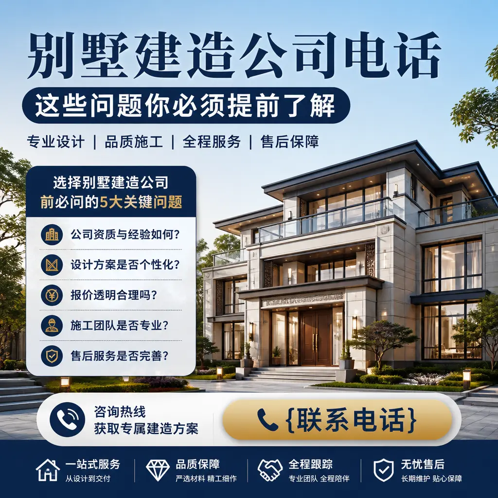 江苏别墅建造公司电话，这些问题你必须提前了解