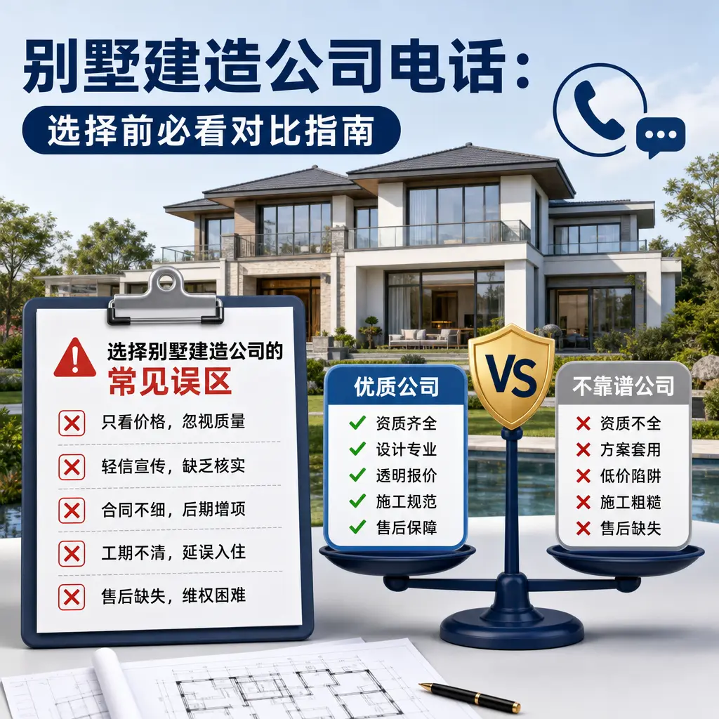 别墅建造公司电话：选择前必看对比指南