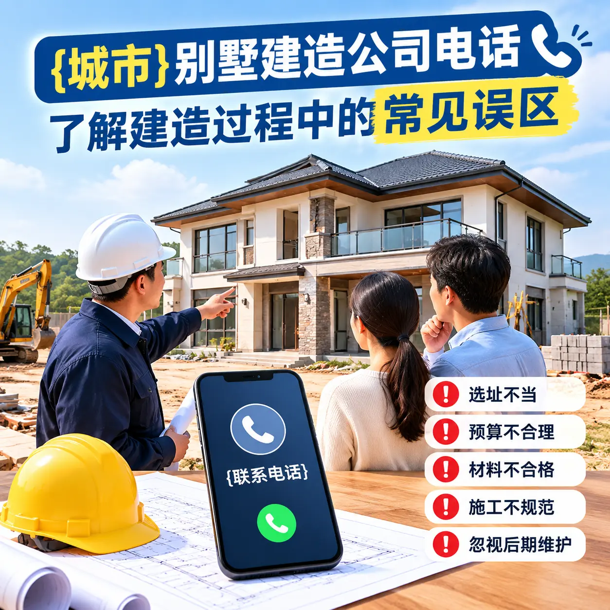 江苏别墅建造公司电话,了解建造过程中的常见误区