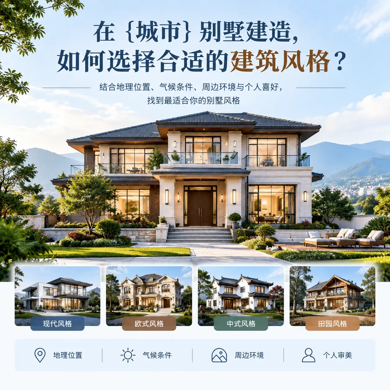 在 江苏 别墅建造,如何选择合适的建筑风格?
